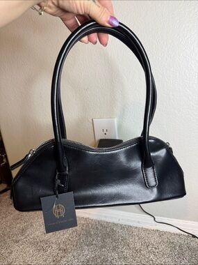 House of Harlow 1960 Black Mini Top-Handle Bag